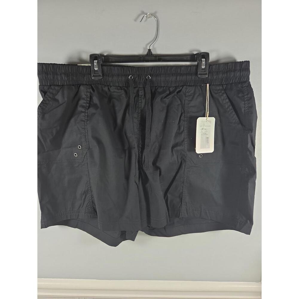 Palm Rio Women's Pull On Shorts Blk 3XL NEW Activewear Gym Athletic